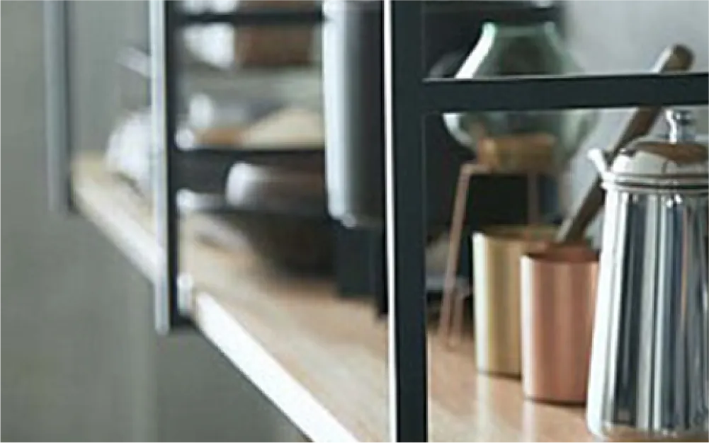Frame kitchen 系列 松、橡木+鐵件