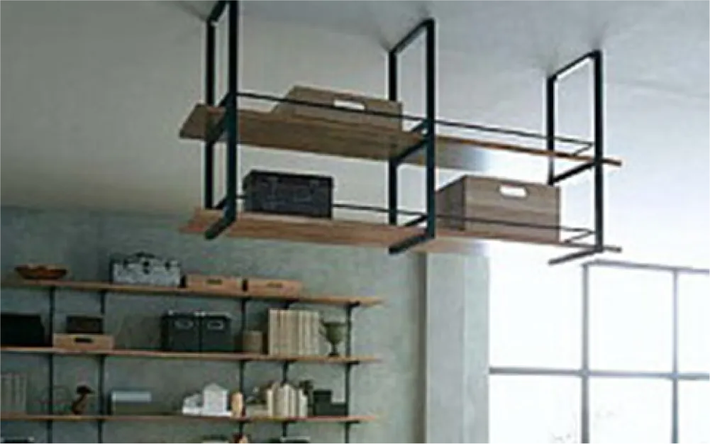 Frame kitchen 系列 松、橡木+鐵件